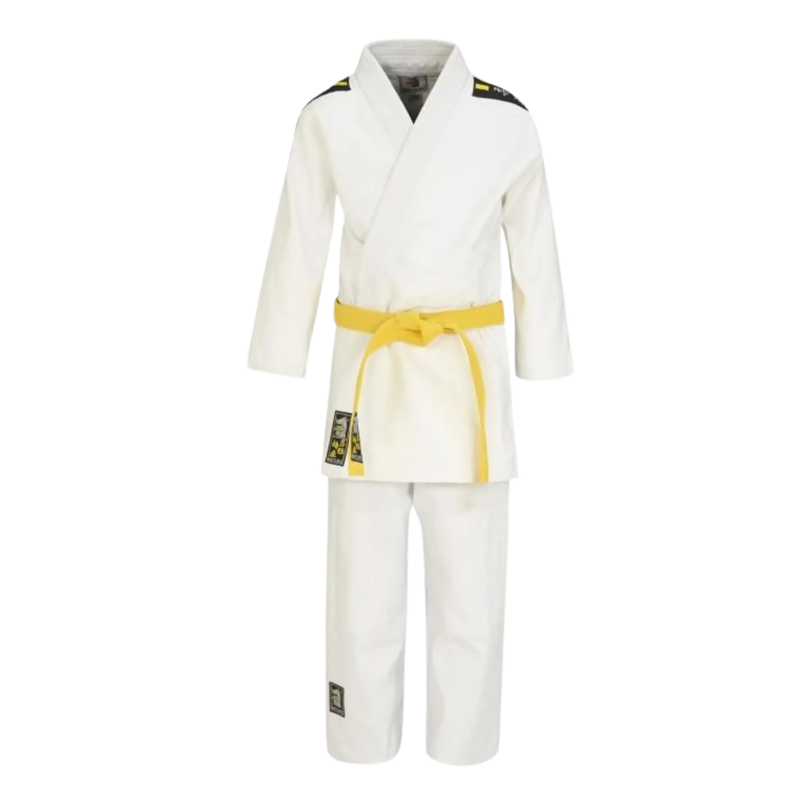 Matsuru Juvo recreatie judopak met zwart/gele schouderbadges Pakken