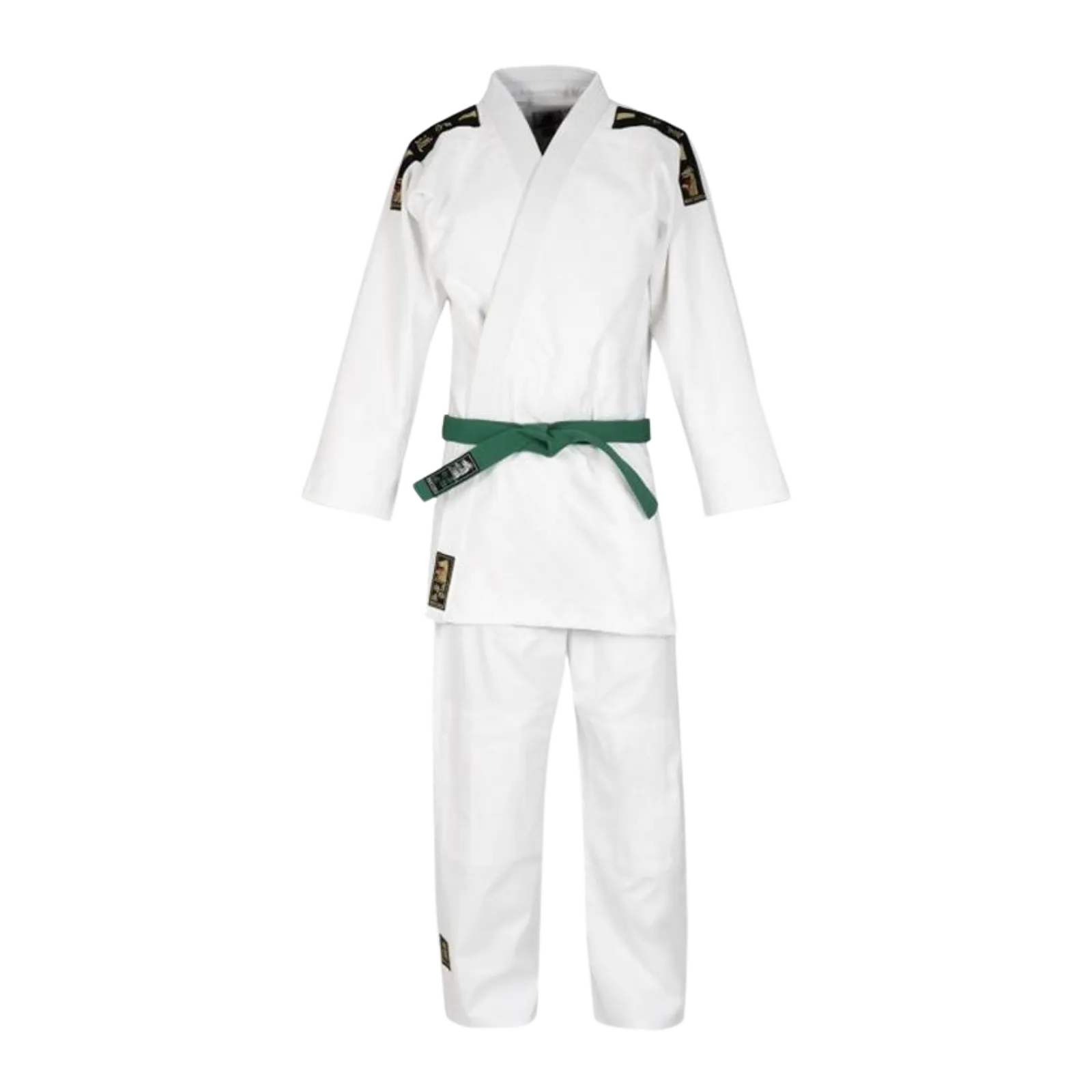 Matsuru judopak Club met schouderlabels wit Pakken