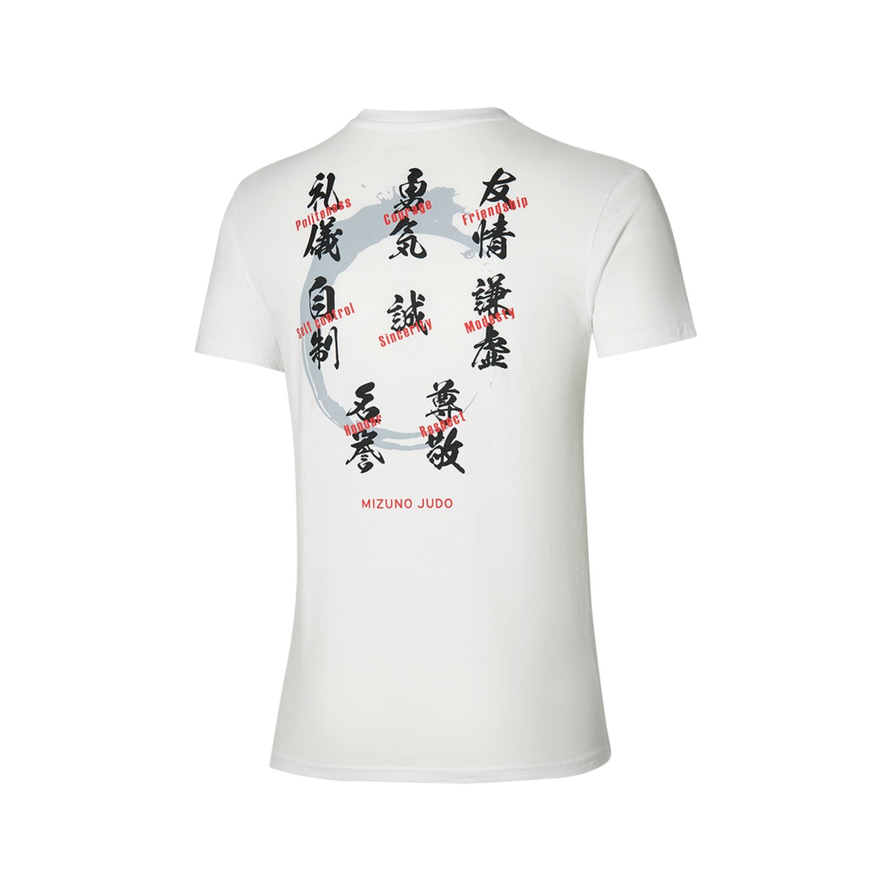 Mizuno Judo Moral Code Tee - White Sportkleding