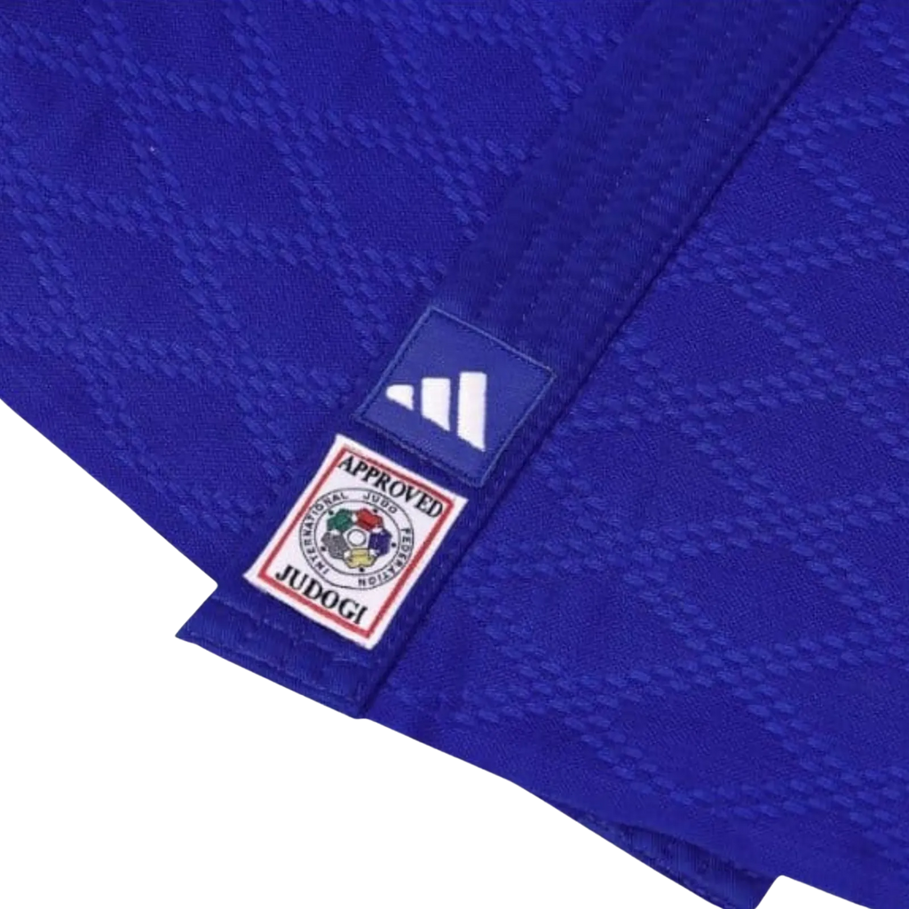 Adidas Champion III IJF judopak slimfit blauw Pakken