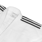 Adidas Champion III IJF judopak slimfit wit Pakken