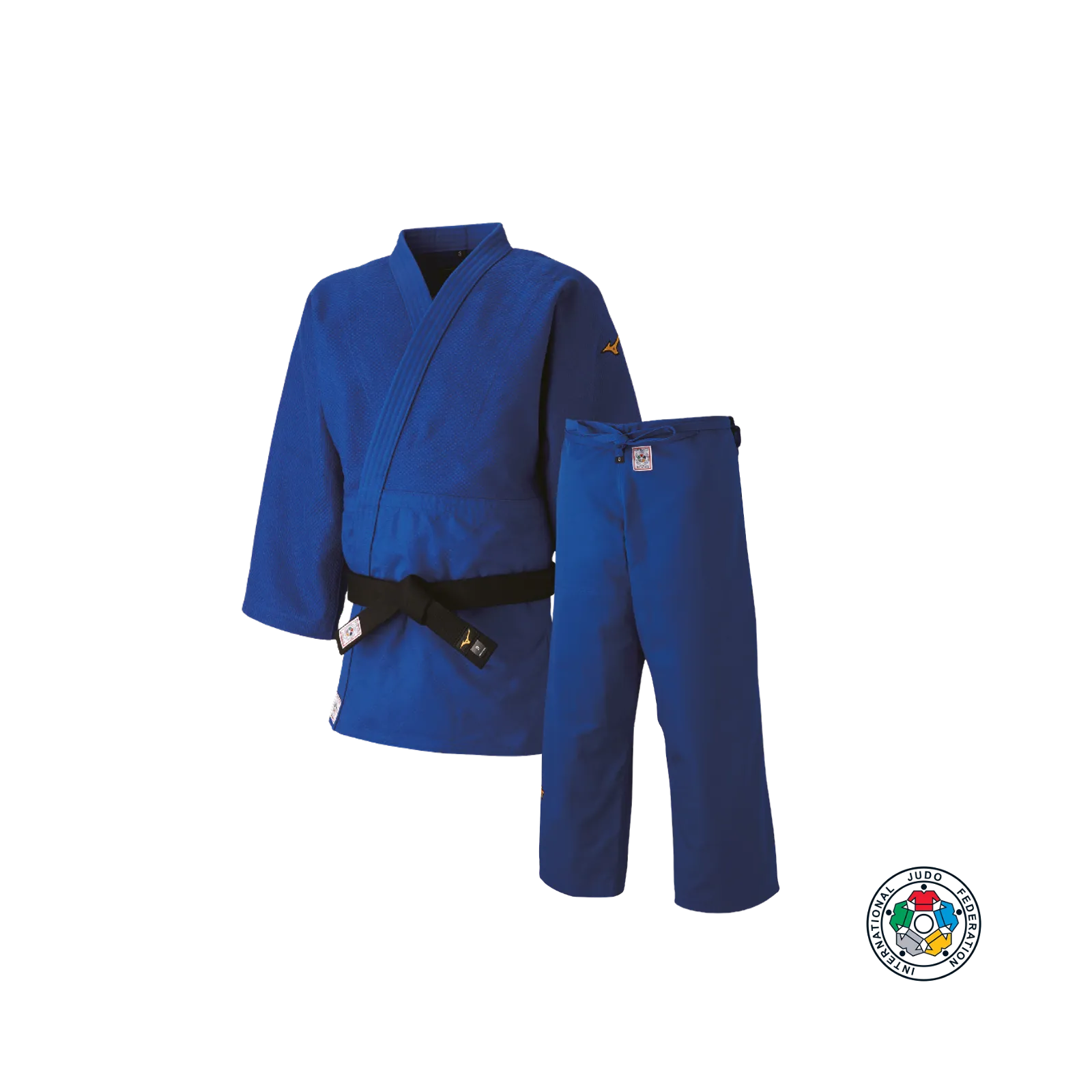 Mizuno IJF Japan Compleet Judopak - Slim Fit Long - Blauw